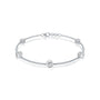 Celestia bezel diamond station bracelet for pretty girls

