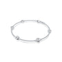Stylish celestia bezel diamond station bracelet