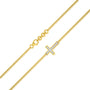 Faithline pavé cross diamond bracelet    for office wear