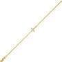 Trending faithline pavé cross diamond bracelet for women
