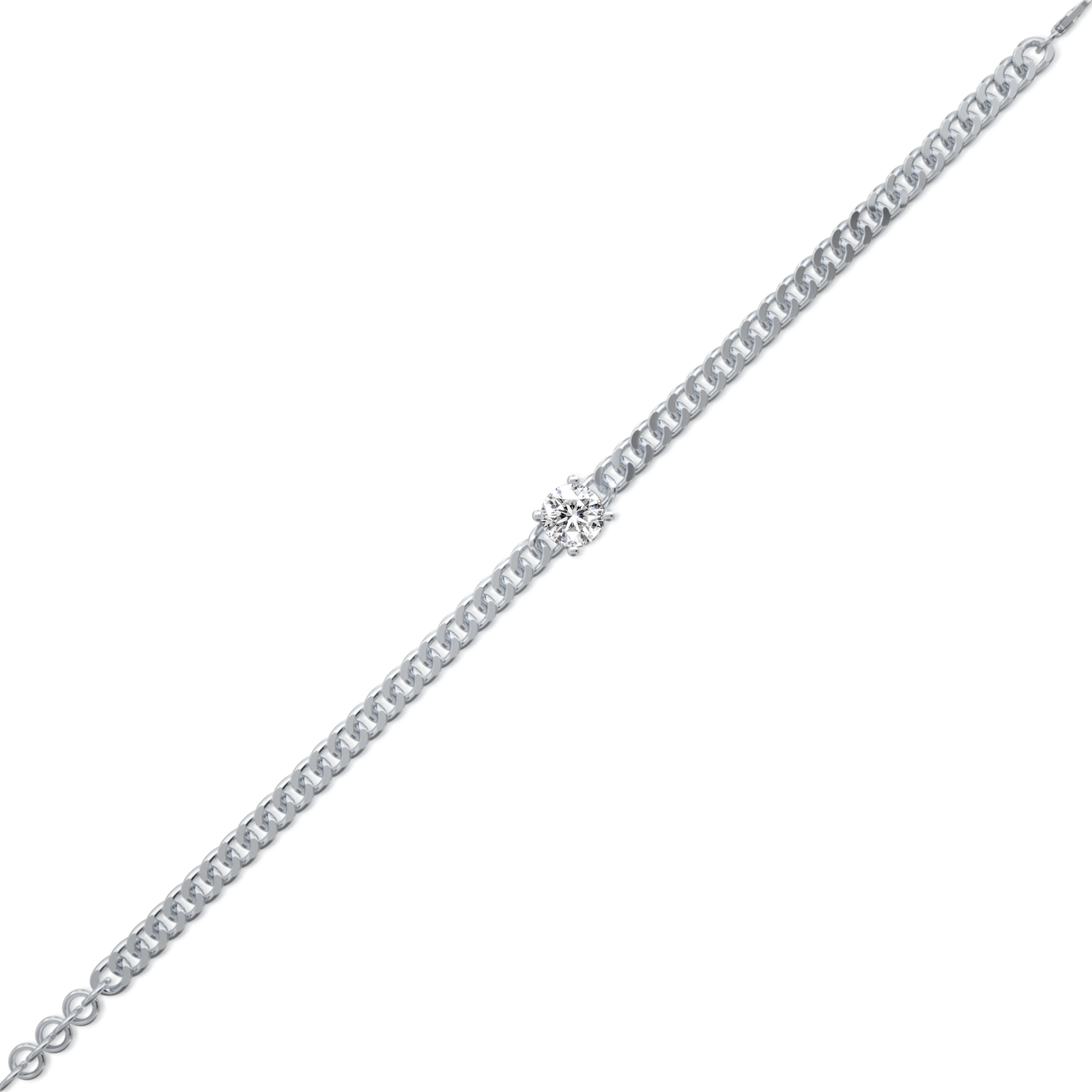Trending lumière link diamond accent bracelet for women