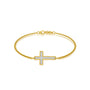 Faithline pavé cross diamond bracelet    for pretty girls