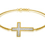  Faithline pavé cross diamond bracelet valentine gift for women   