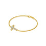 Stylish faithline pavé cross diamond bracelet   