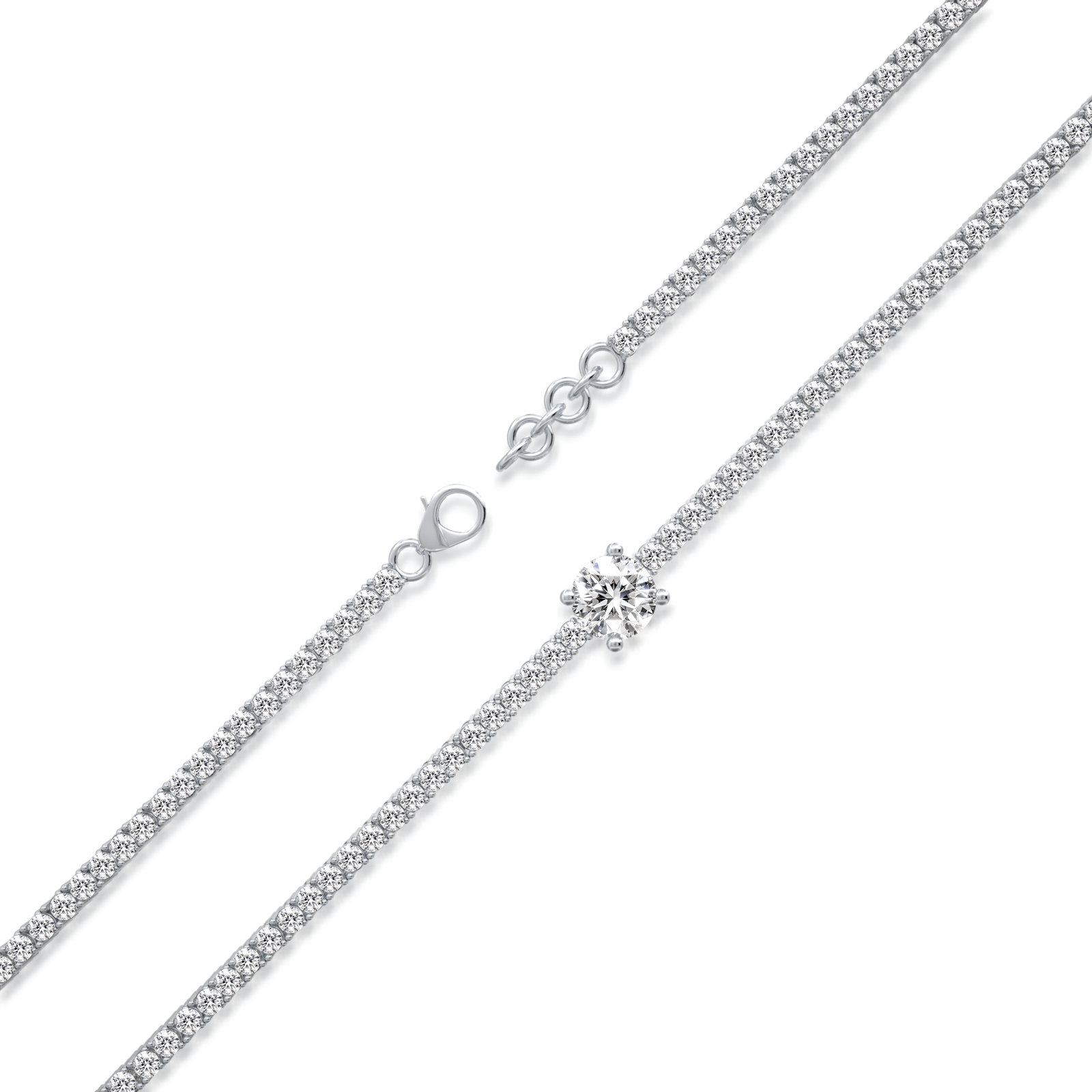 Stellar pavé diamond bracelet for office wear