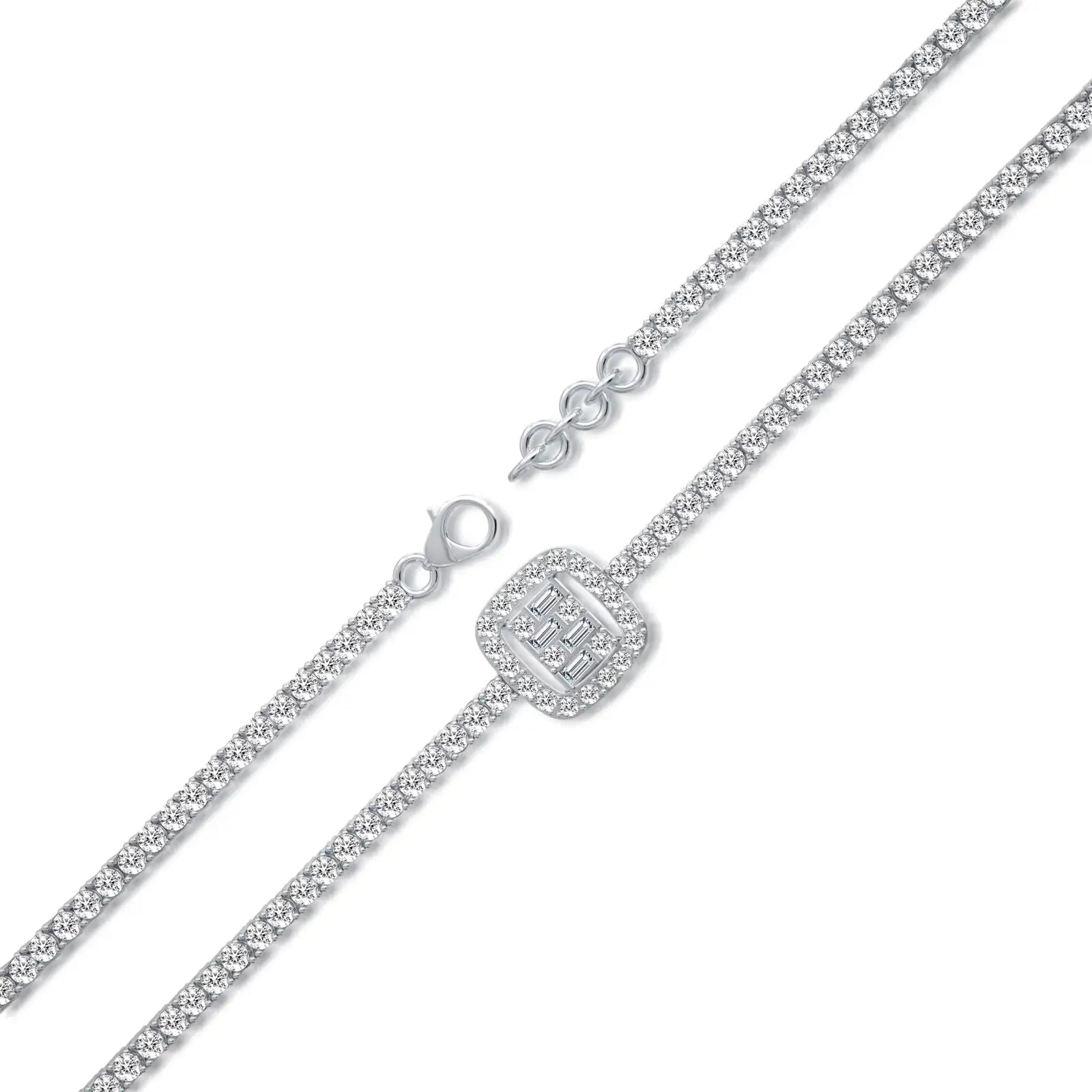 Eterna frame diamond bracelet