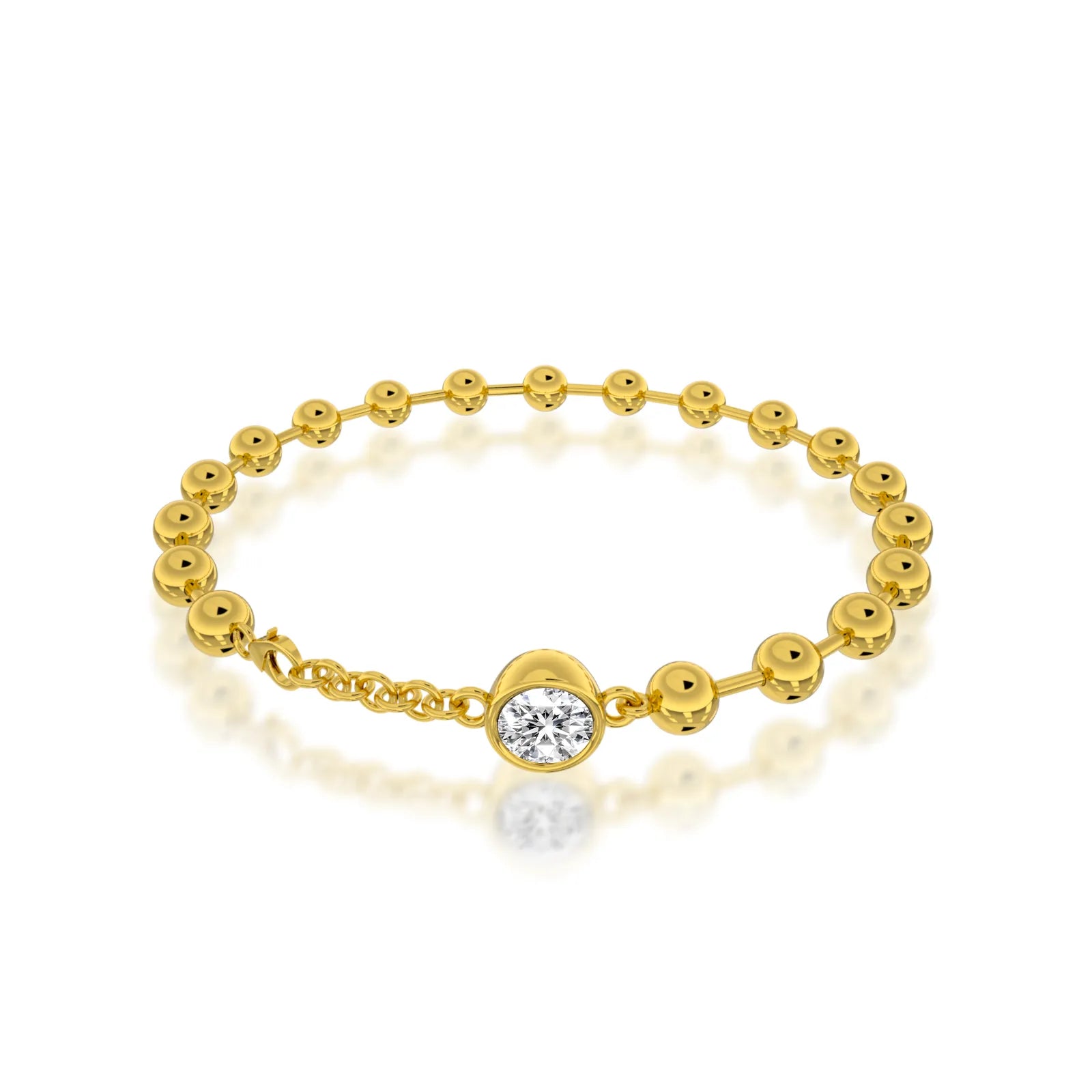 Orbis bead diamond bracelet for women
