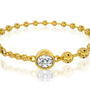 Unique orbis bead diamond bracelet