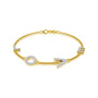 Yellow gold Amour lOVE diamond bracelet 