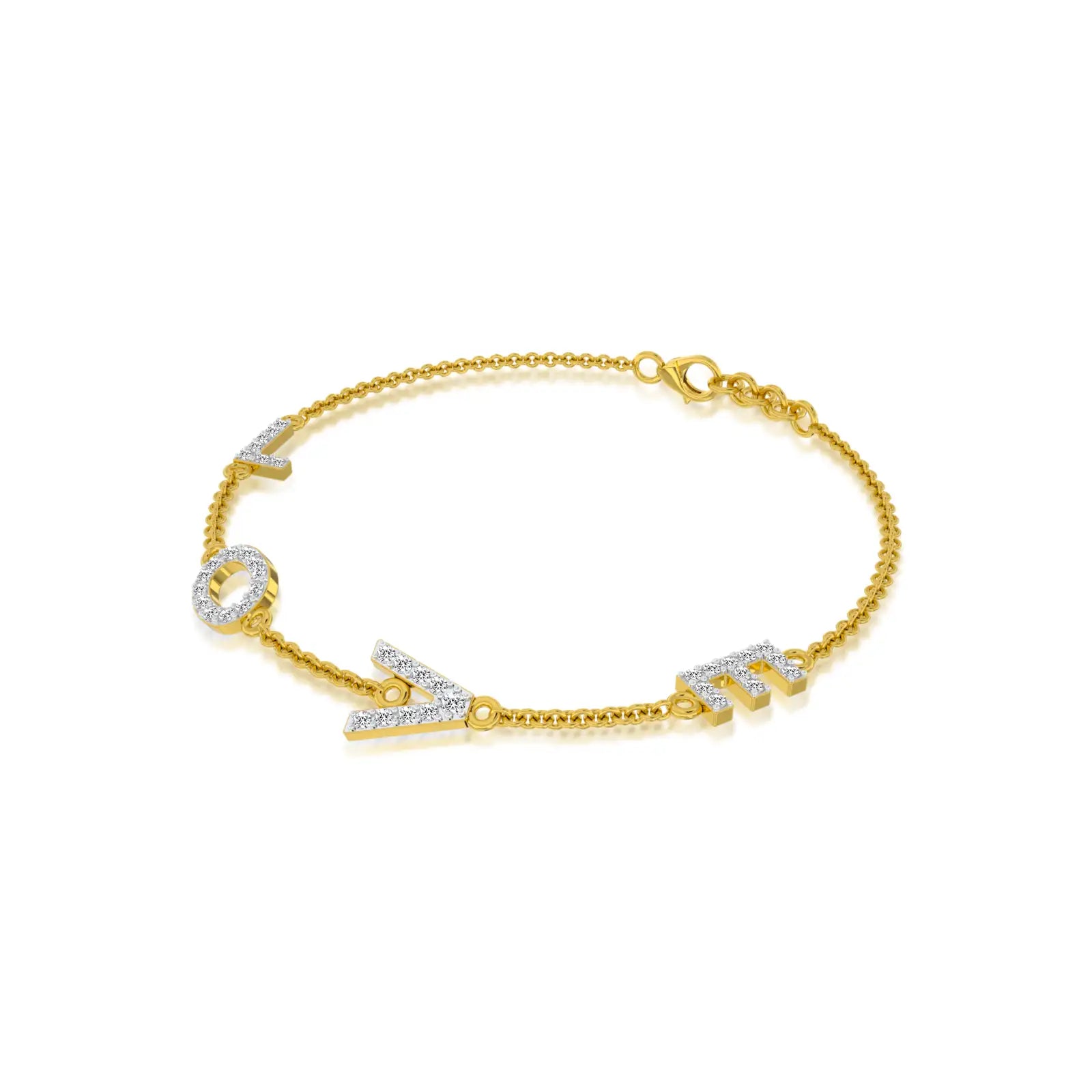 Unique amour lOVE diamond bracelet 