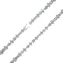 Lattice spark diamond link bracelet