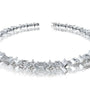 Lattice spark diamond link bracelet for office wear