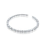 Stylish lattice spark diamond link bracelet