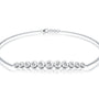 Fortune graduated bezel set diamond station bracelet