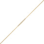Yellow gold graduated bezel set diamond station bracelet for women