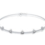 Fortune prong set diamond station bracelet