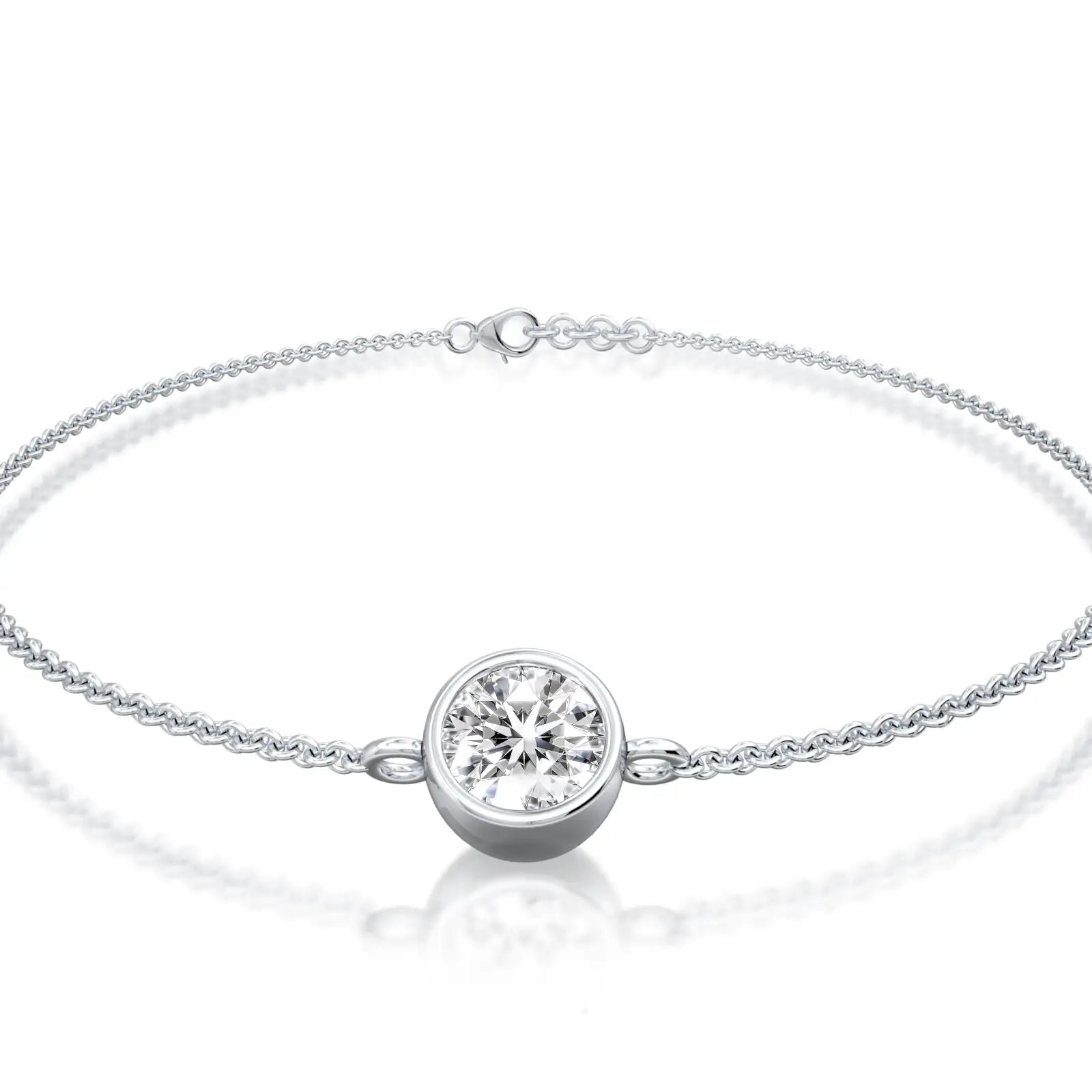 Fortune yue guang bezel solitaire bracelet