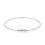 Wu xing graduated diamond bracelet