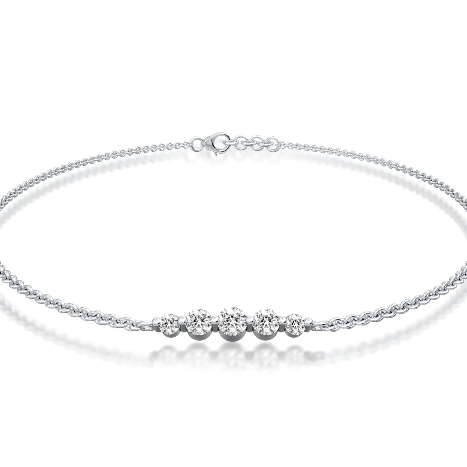 Fortune wu xing graduated diamond bracelet