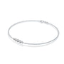 White gold wu xing graduated diamond bracelet