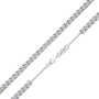 Trendy white gold yin he tennis bracelet