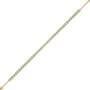 Yellow gold yin he tennis bracelet for office wear