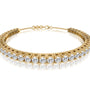 Fortune yellow gold yin he tennis bracelet