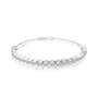 Jing ling bezel tennis bracelet