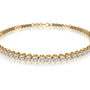 Fortune yellow gold yun xing classic tennis bracelet