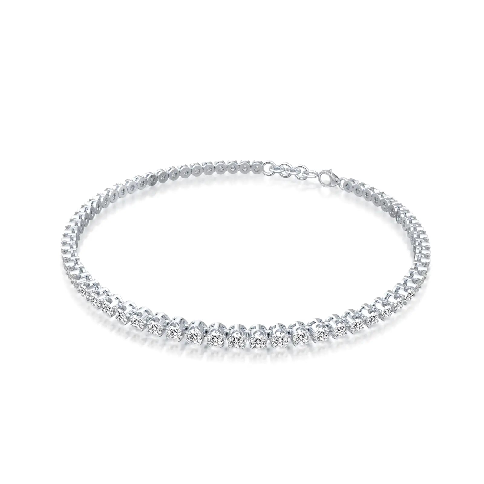 Fortune white gold yun xing classic tennis bracelet