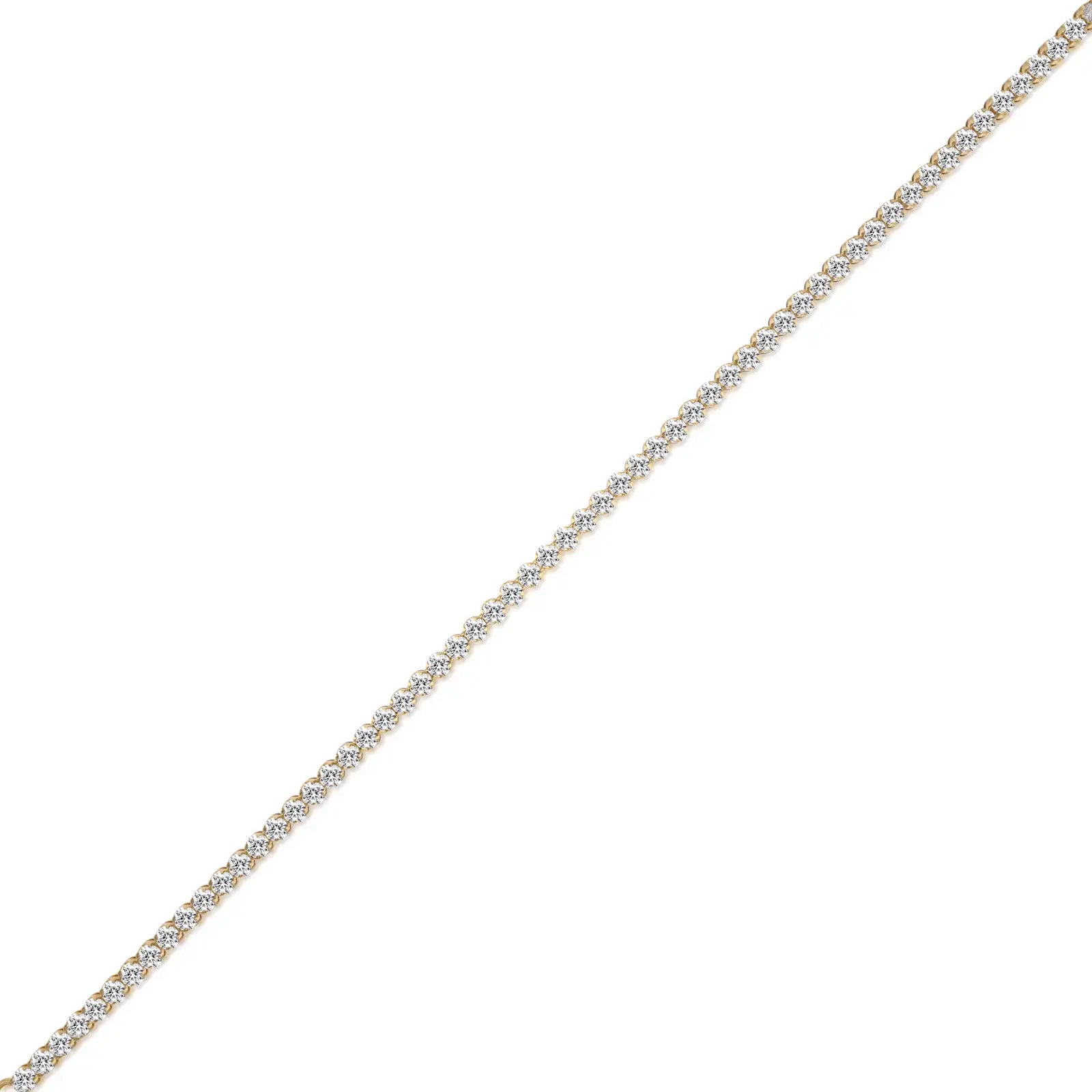 Yellow gold yun xing classic tennis bracelet for women
