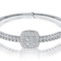 White gold eterna frame diamond bracelet by Fortune Jewellery