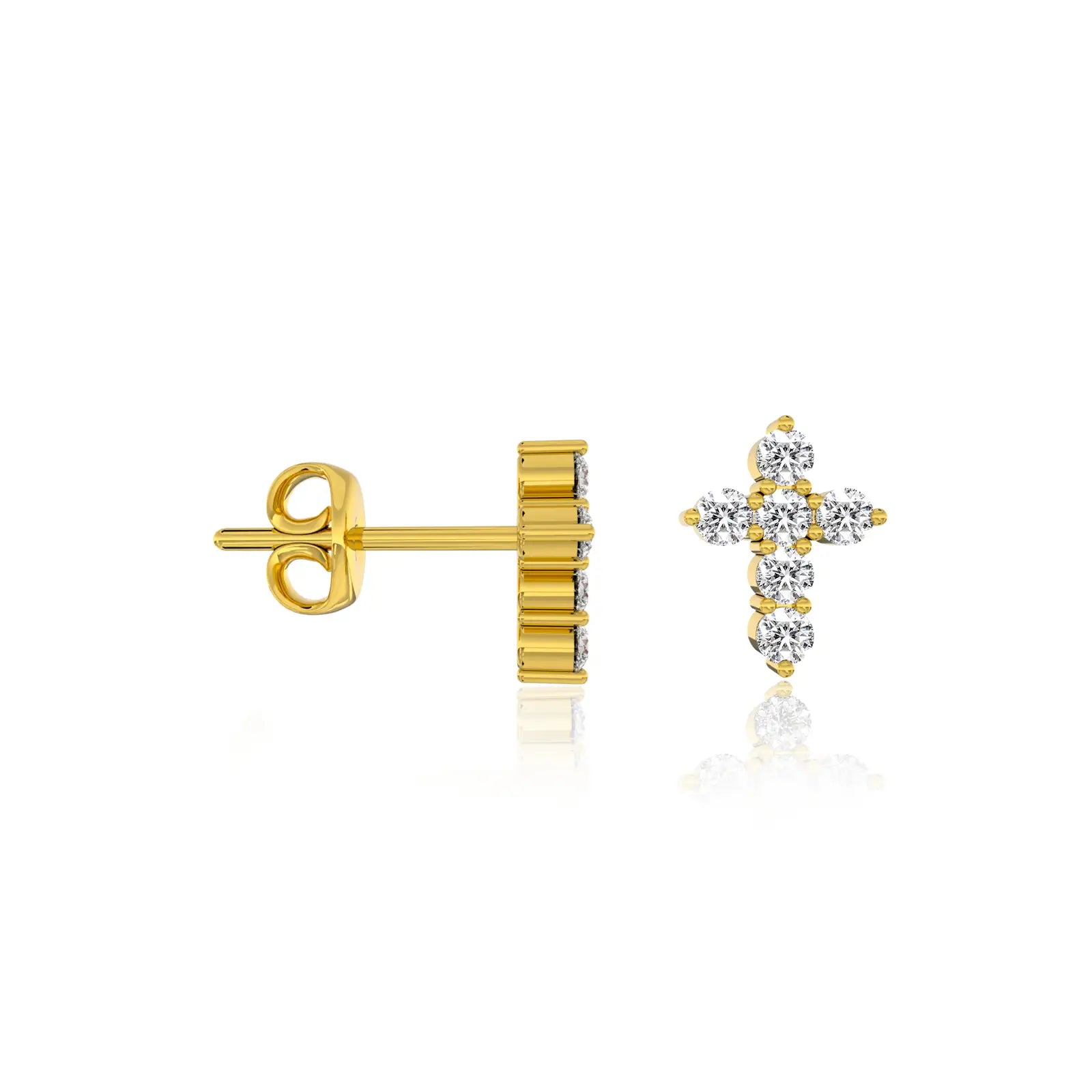 Trending cross radiance diamond earrings for women