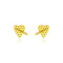 Beautiful diamond full pavé diamond heart ear studs for women