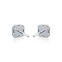 Fortune baguette diamond ear studs valentine gift for women
