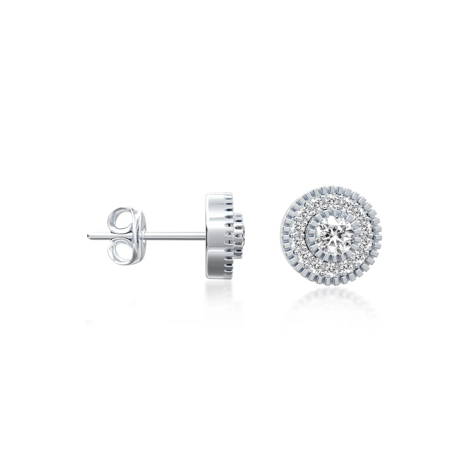 Trending fortune bloom diamond cluster ear studs for women