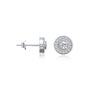 Fortune bloom diamond cluster ear studs for pretty girls