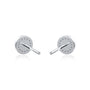 Fortune bloom diamond cluster ear studs valentine gift for women
