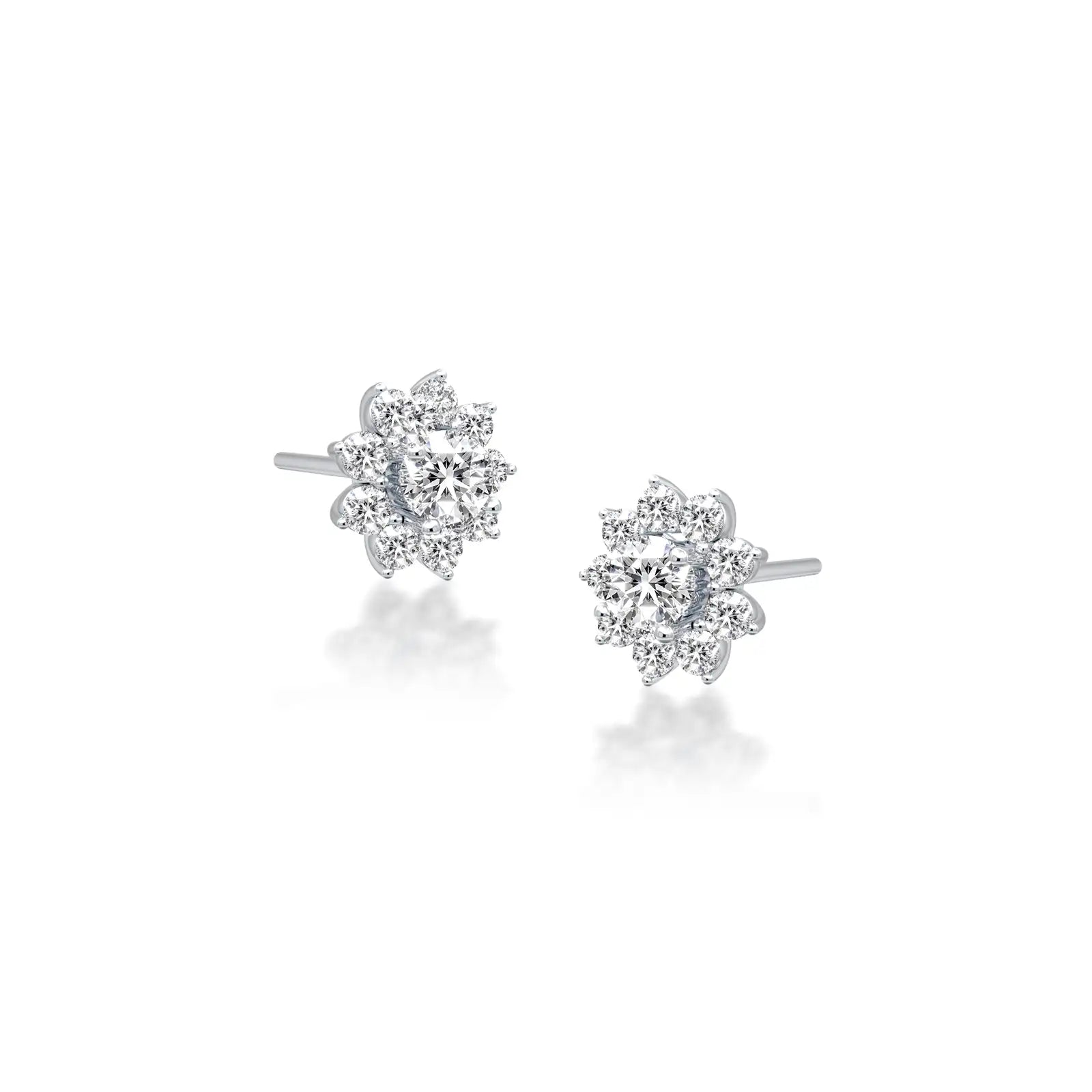 Eternal blossom diamond stud earrings for office wear
