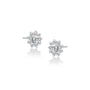 Eternal blossom diamond stud earrings for office wear