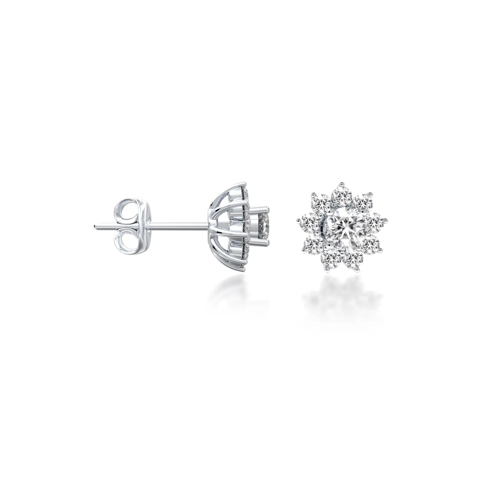 Trending eternal blossom diamond stud earrings for women