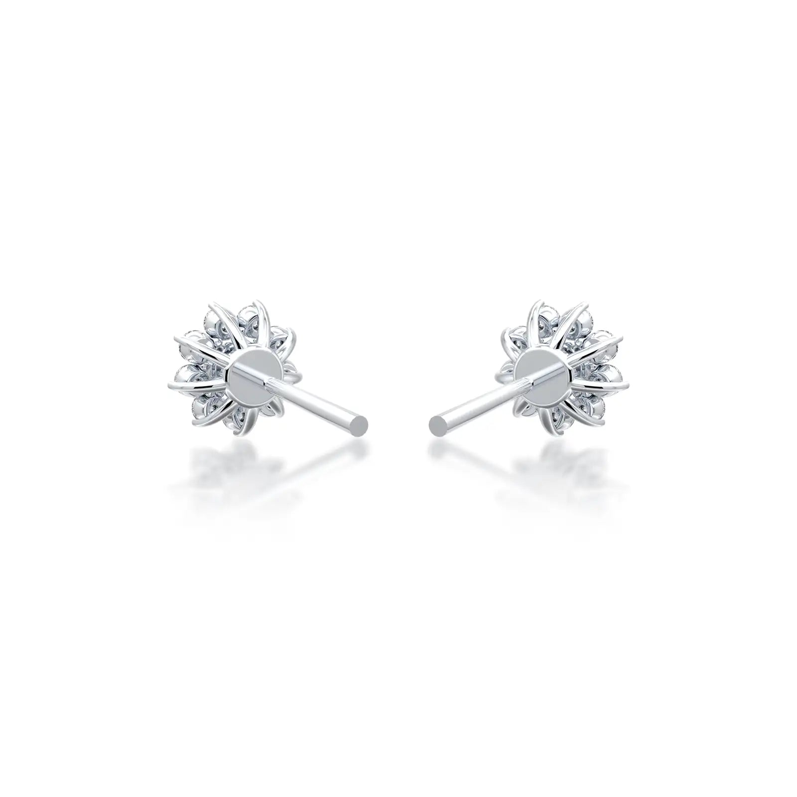 Eternal blossom diamond stud earrings valentine gift for women

