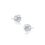 Snowflake bliss diamond stud earrings for office wear
