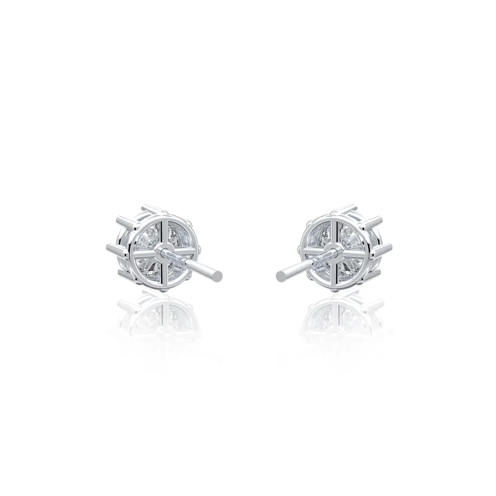 Snowflake bliss diamond stud earrings for pretty girls
