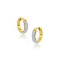 Embrace diamond pavé hoop earrings for office wear