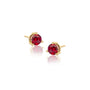 July Birthstone Opaque Ruby Earrings