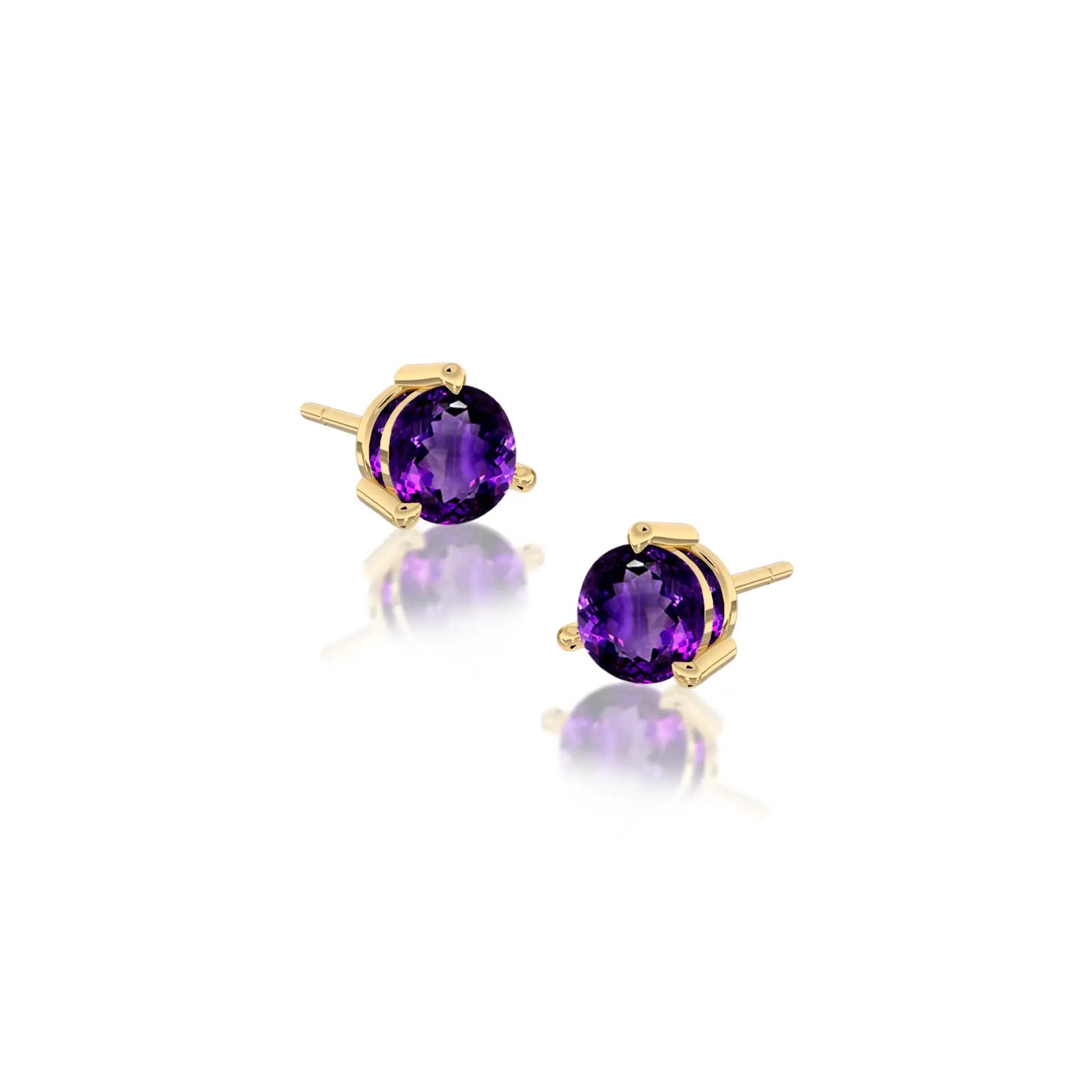 February birthstone amethyst earrings