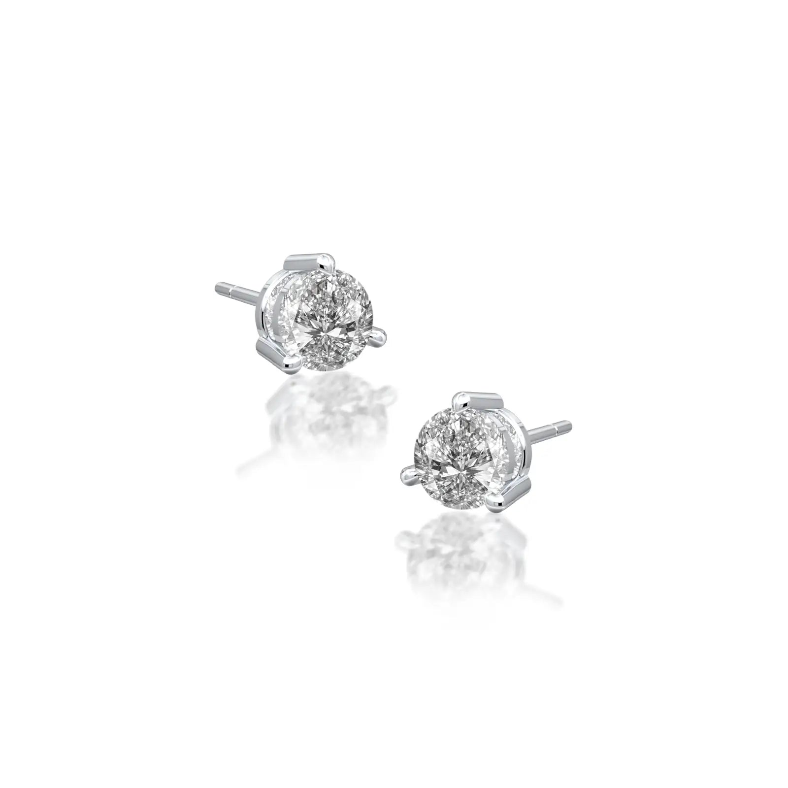 Trendy april birthstone white topaz earrings for office wear