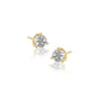 April birthstone white topaz earrings