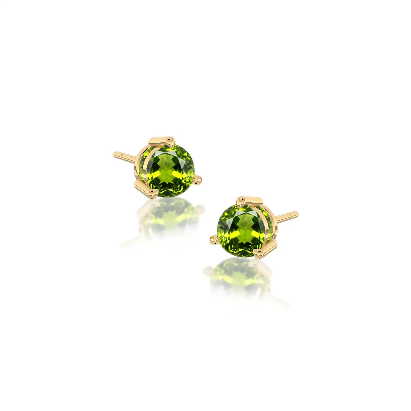 August birthstone peridot earrings